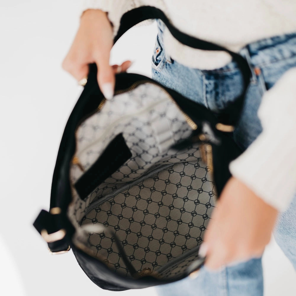 Rosemary Suede Bucket Bag Chocolate