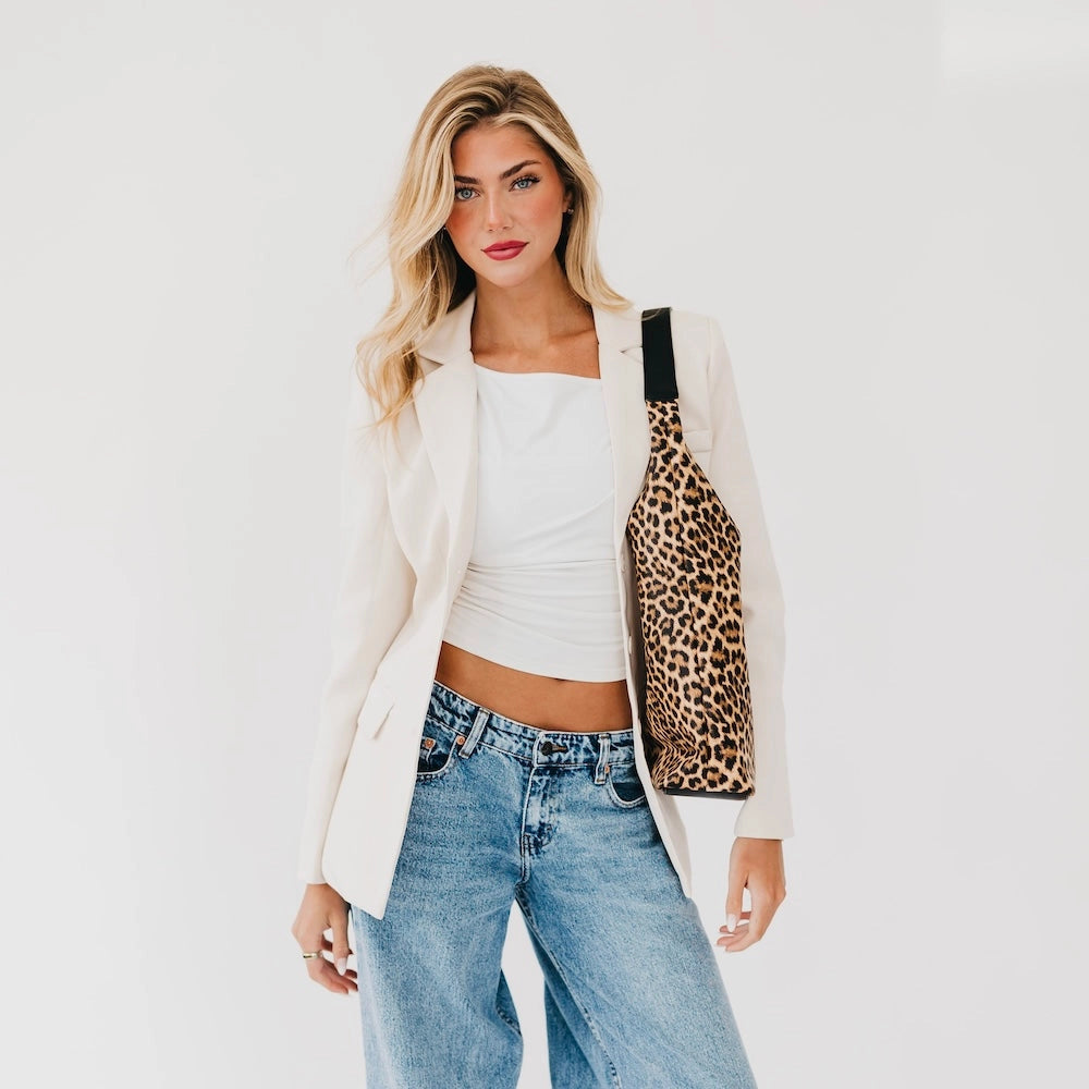 Roxi Hobo Shoulder Bag Leopard