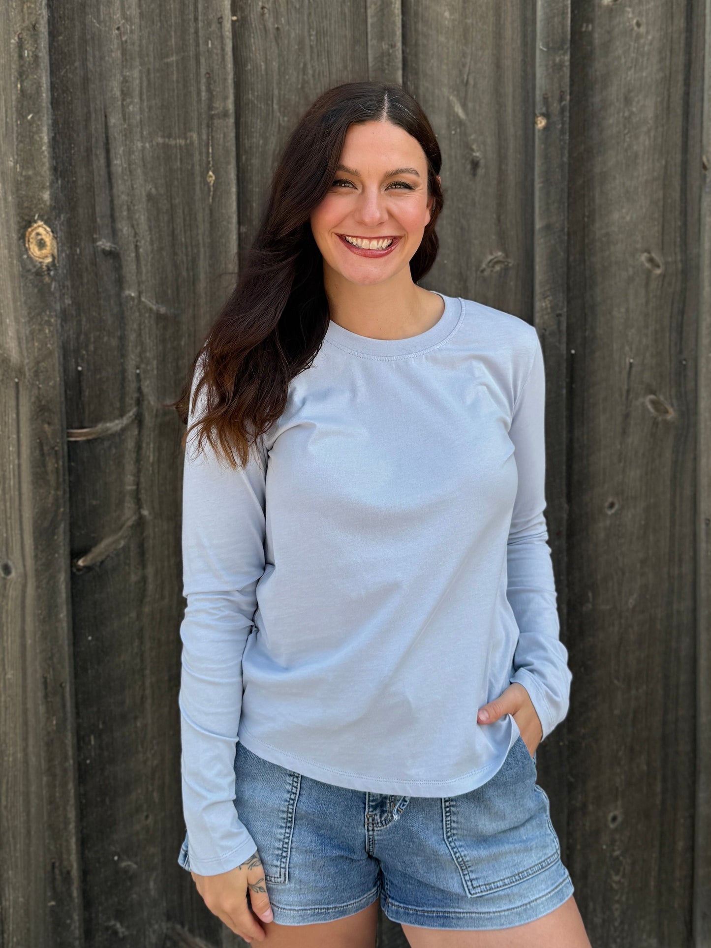 Long Sleeve T-Shirt Light Blue