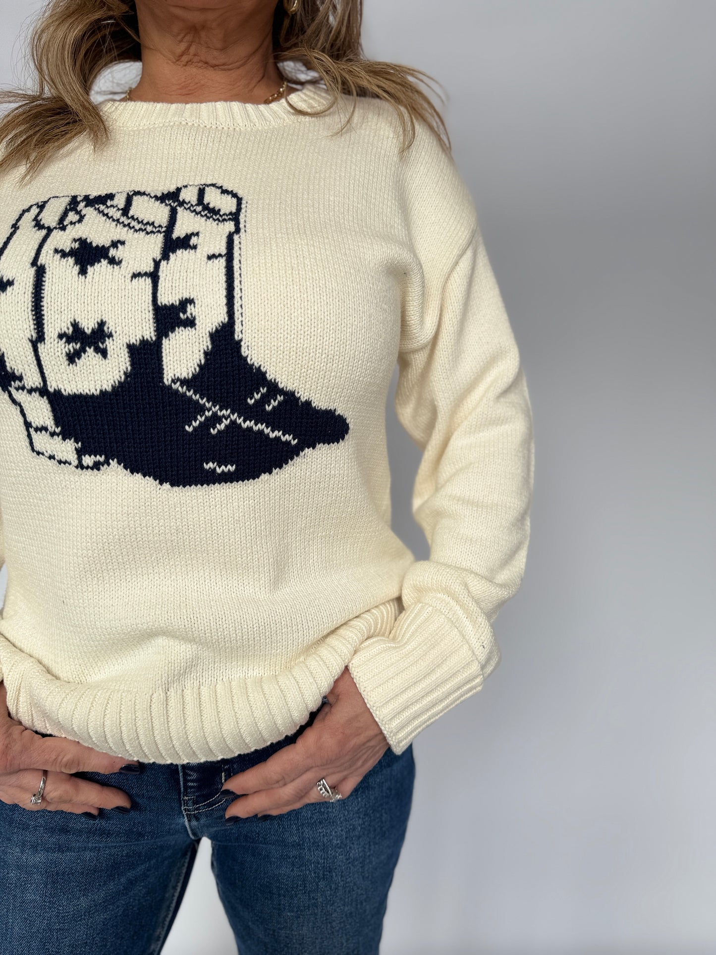 Western Boot Sweater