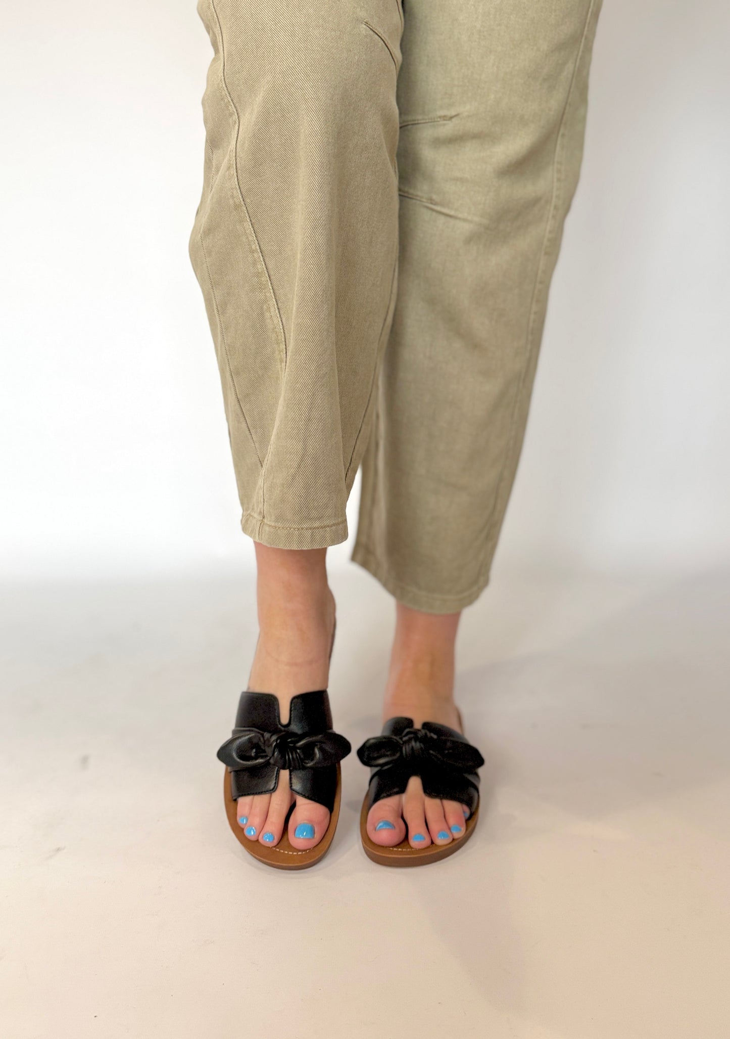 Angelica Tie Sandal Black