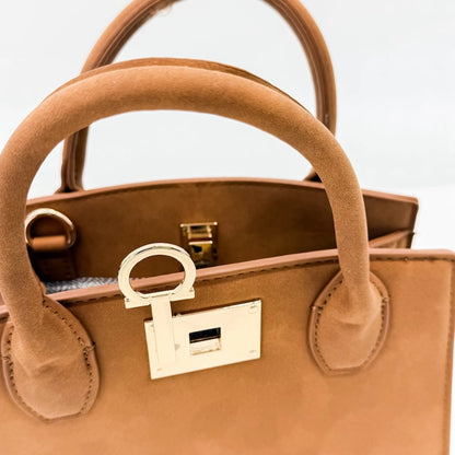 Nixie Nubuck Small Tote Black
