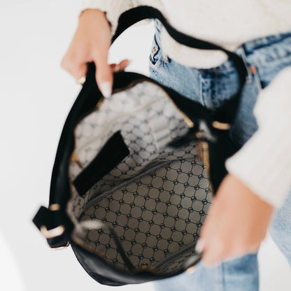 Rosemary Suede Bucket Bag Chocolate