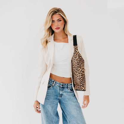 Roxi Hobo Shoulder Bag Leopard