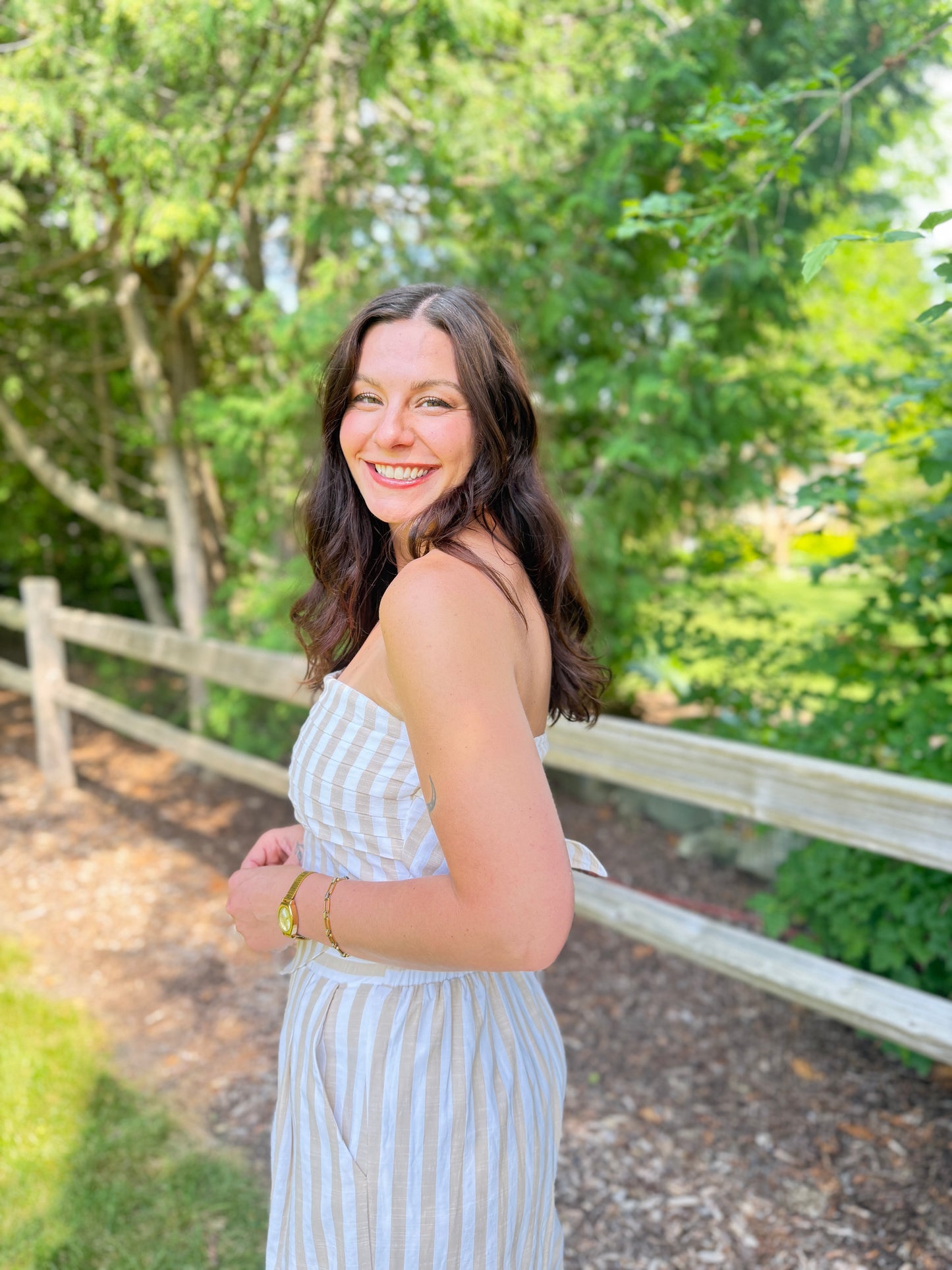 Strapless Bandana Top Taupe