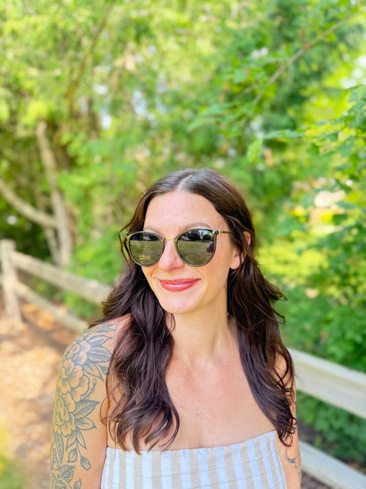 Santorini Navy Sunglasses
