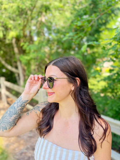 Santorini Navy Sunglasses
