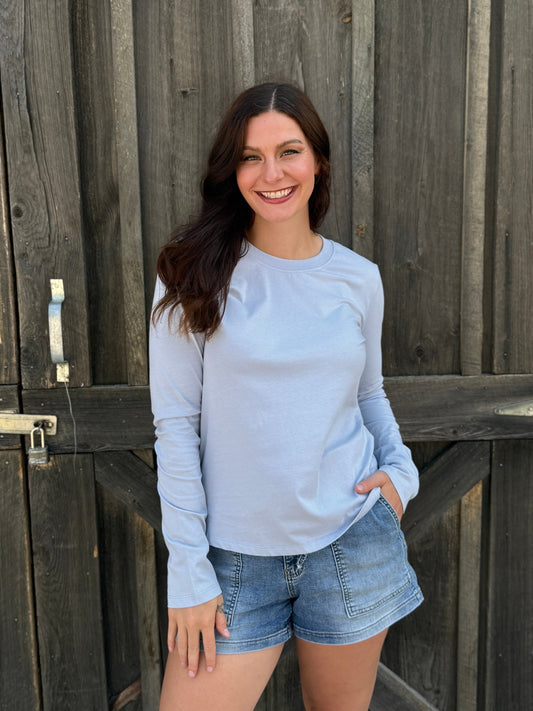 Long Sleeve T-Shirt Light Blue