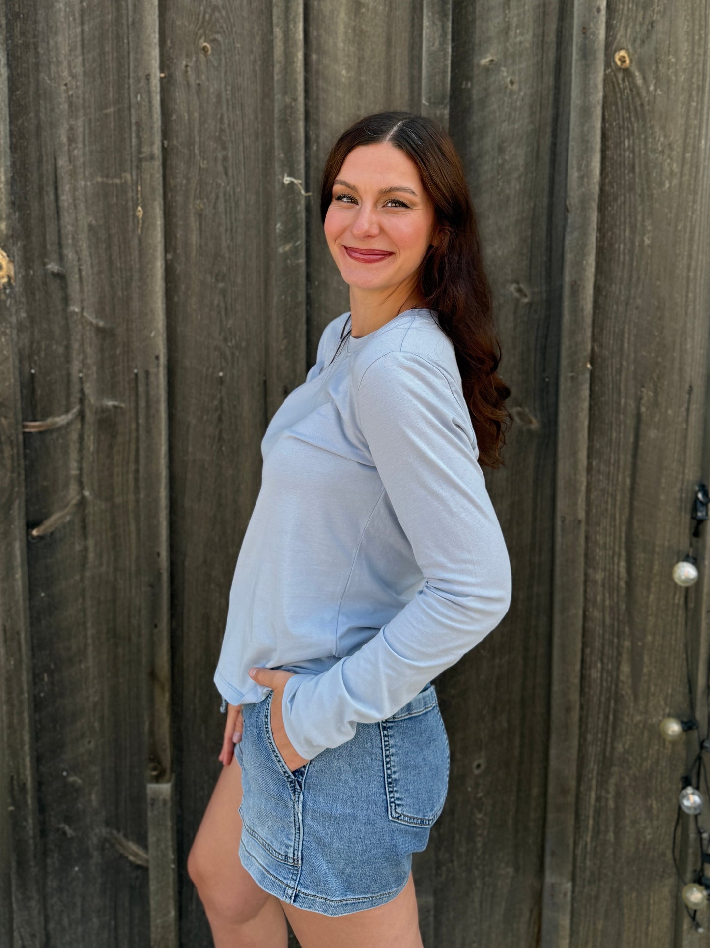 Long Sleeve T-Shirt Light Blue