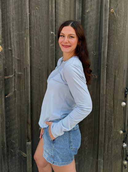 Long Sleeve T-Shirt Light Blue