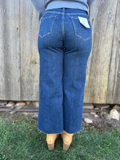Crease Line Trouser Hem Crop Wide