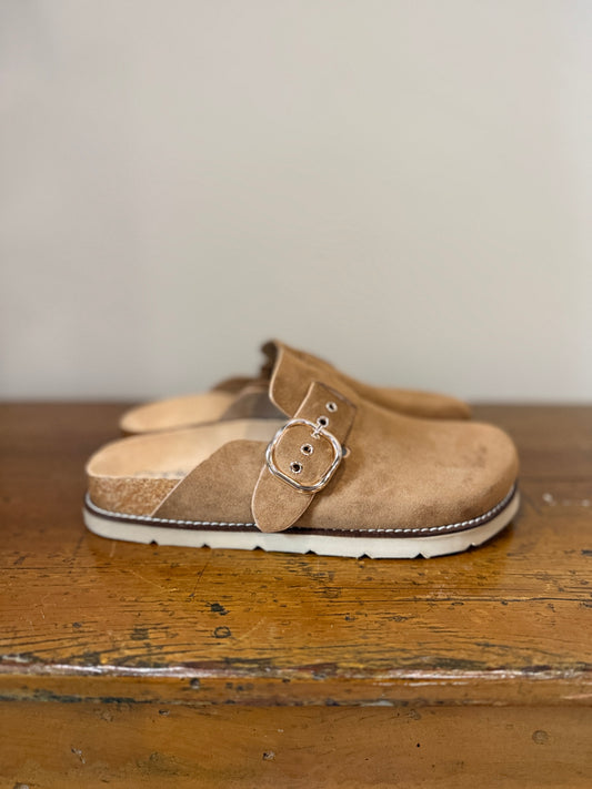 Faux Suede Slip On Camel