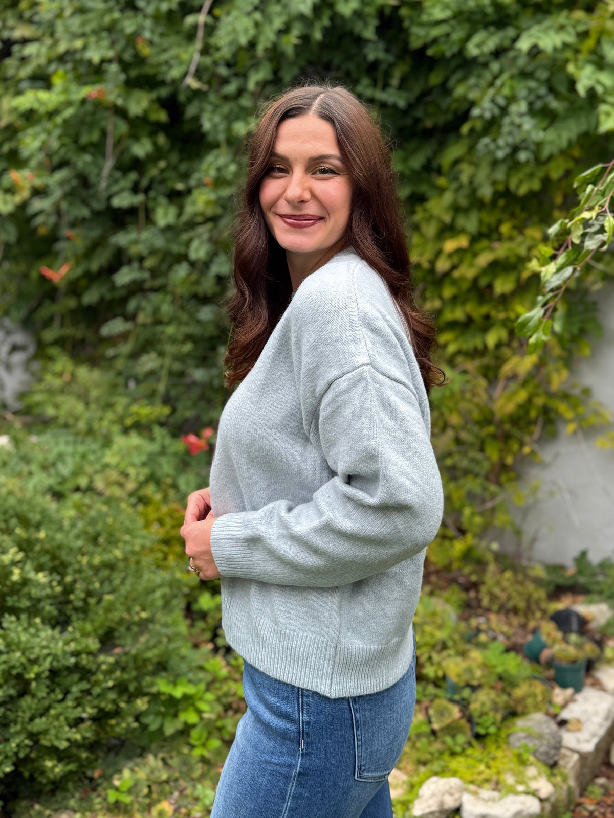 Horse Graphic Sweater Light Blue