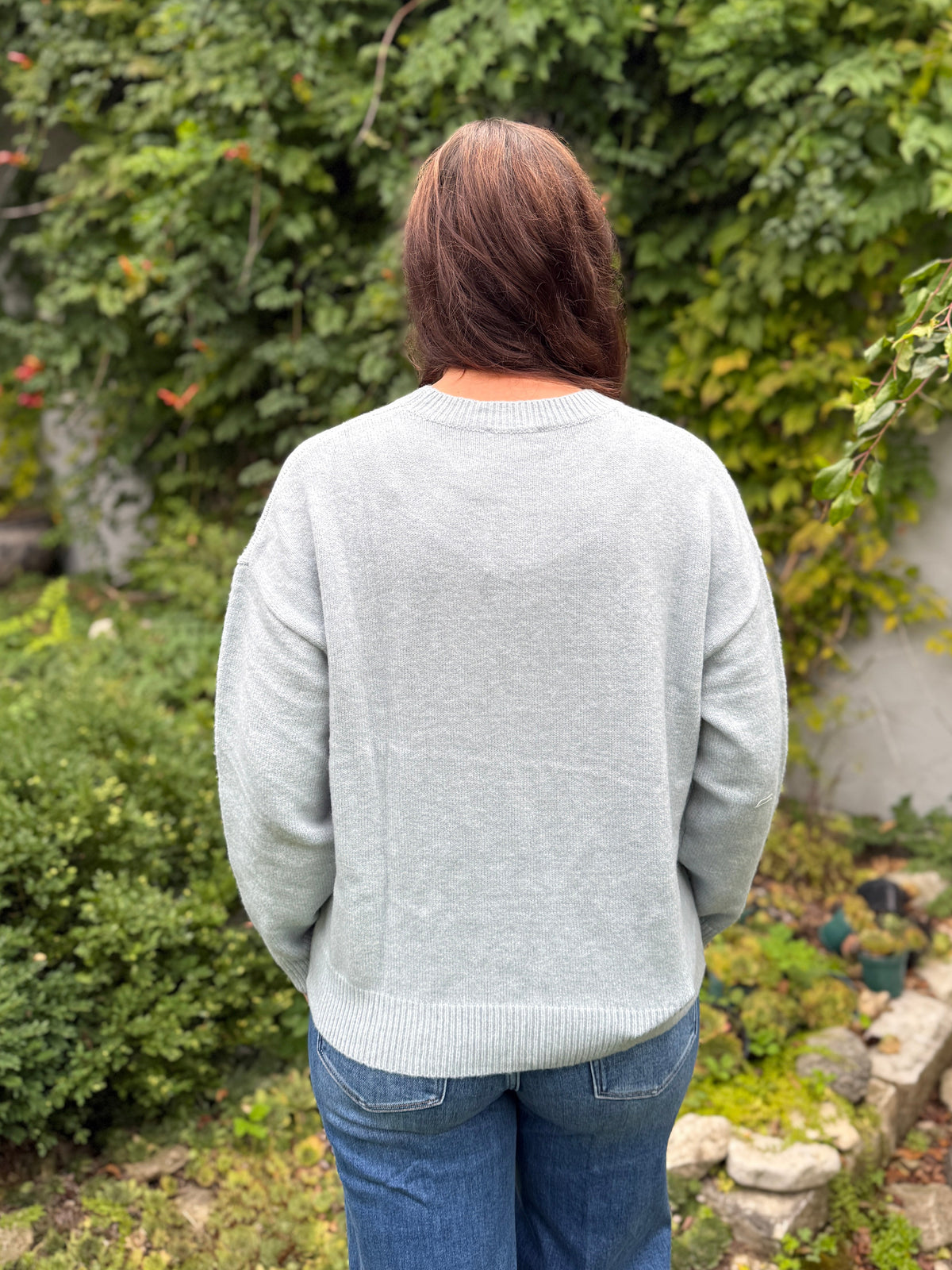 Horse Graphic Sweater Light Blue
