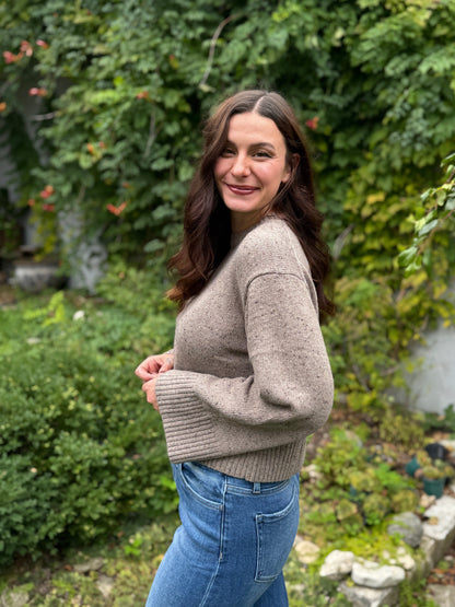 Sprinkled Effect Sweater Mocha