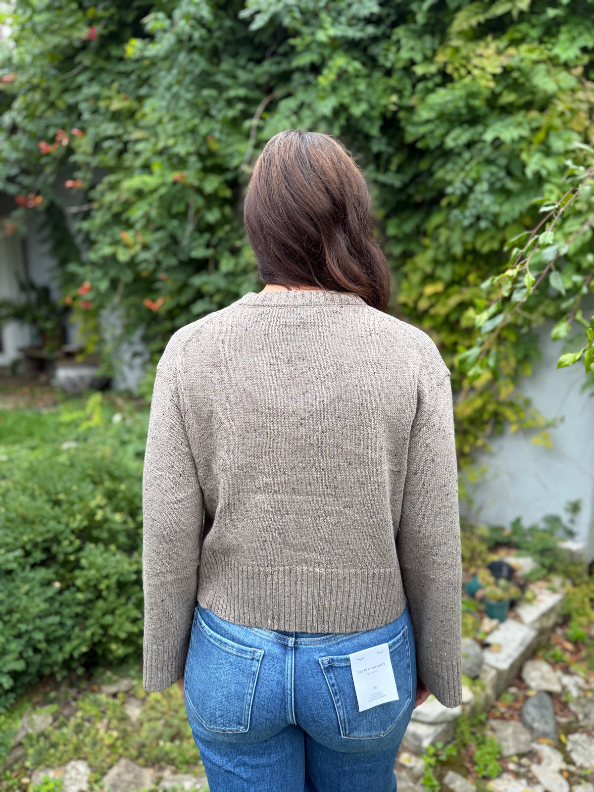 Sprinkled Effect Sweater Mocha