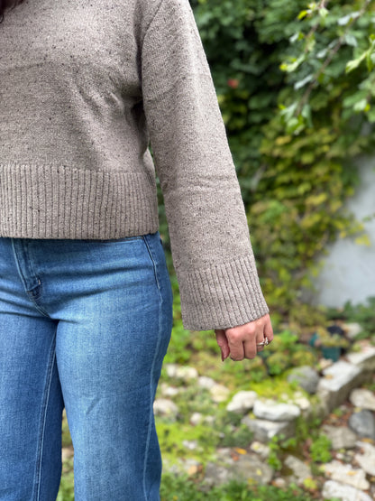 Sprinkled Effect Sweater Mocha