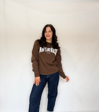 Navy & Nash Crewneck Brown