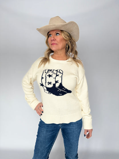 Western Boot Sweater