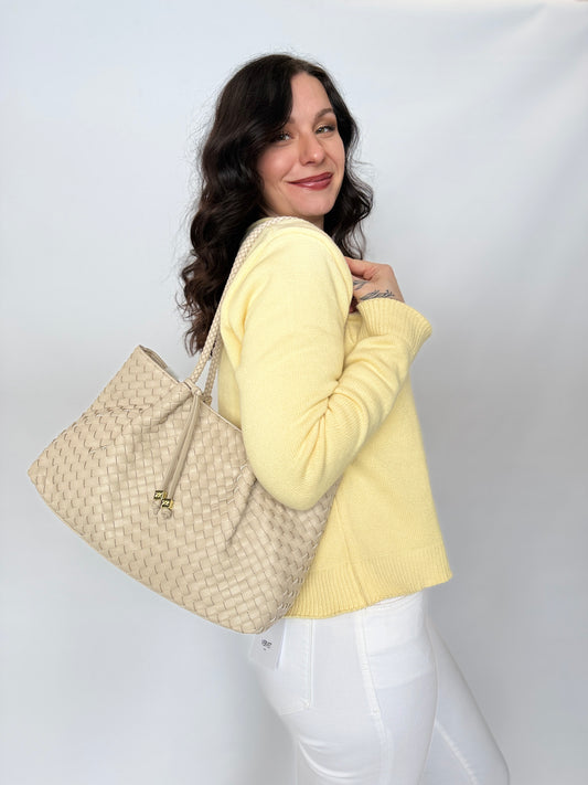 Nova Small Shoulder Tote Oyster