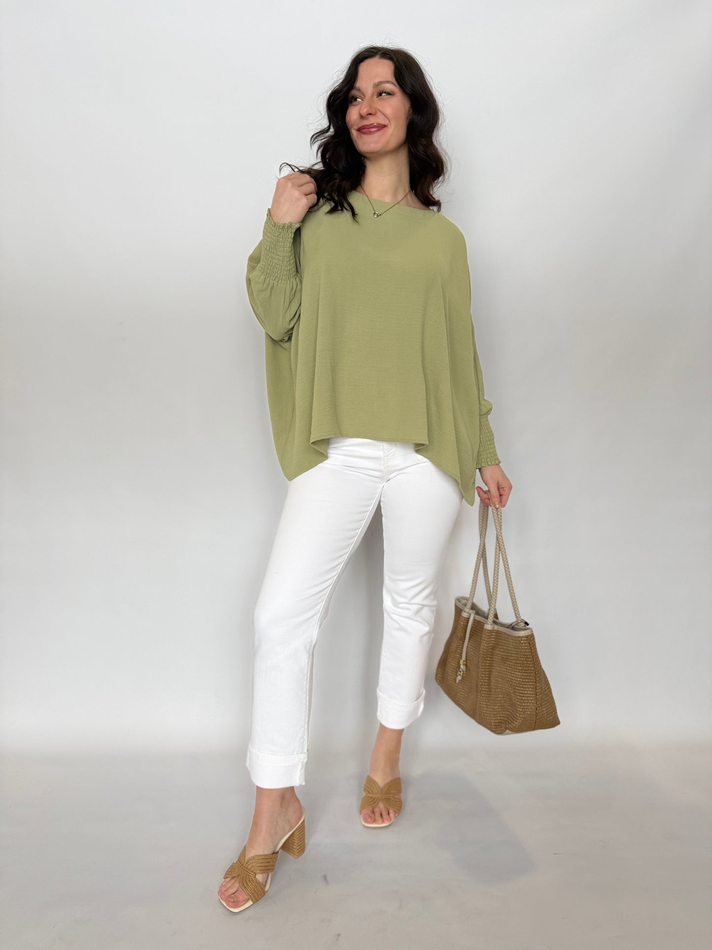 Nova Raffia Small Shoulder Tote