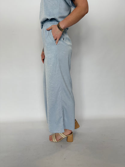 Camille Textured Pant Sky
