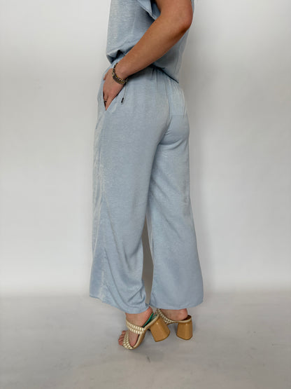 Camille Textured Pant Sky