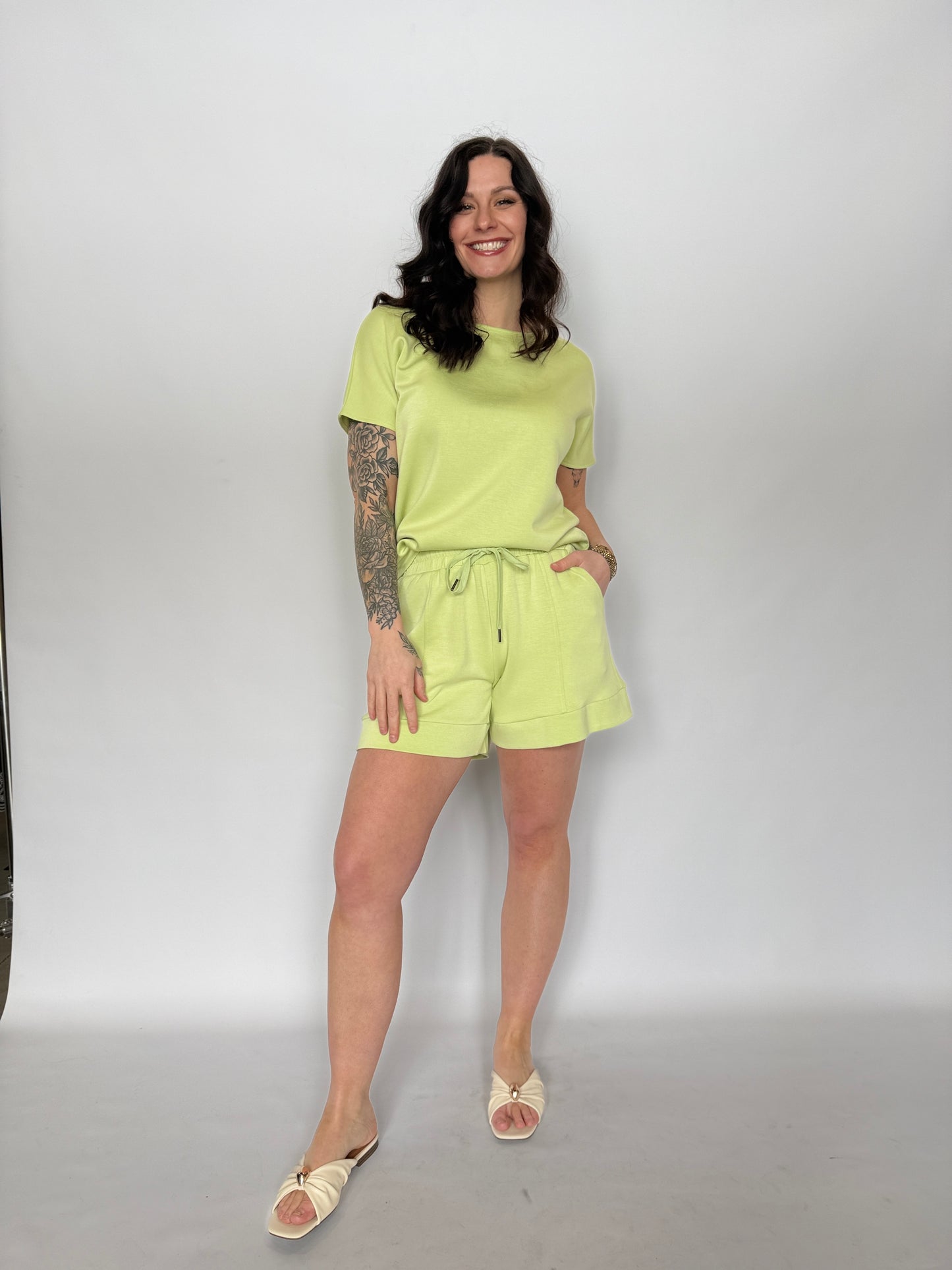 Steph Elastic Band Short Lime