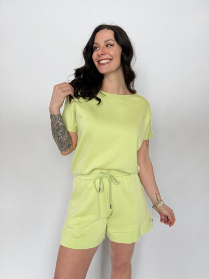 Steph Dolman Lounge Top Lime