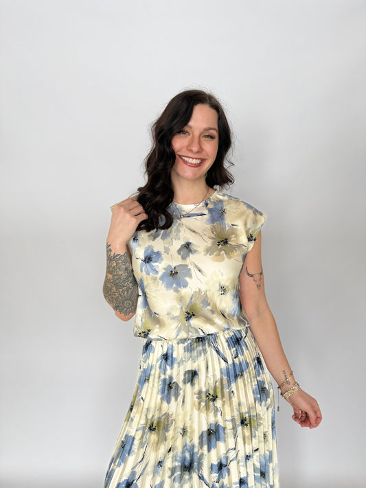 Sophia Floral Short Sleeve Top