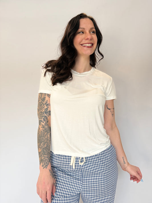 Basic Short Sleeve Tee White