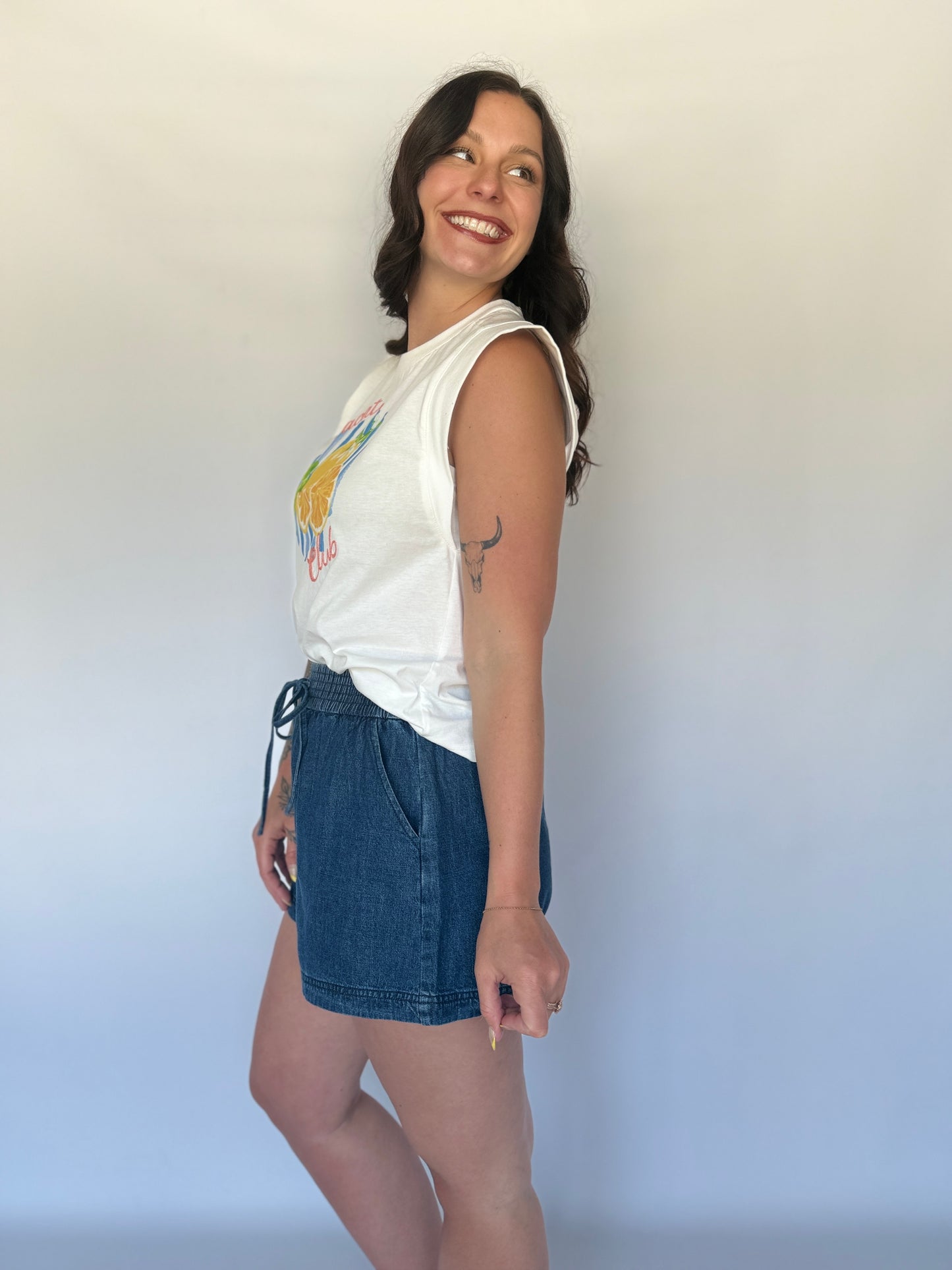 Embroidered Vaca Club Graphic Tee