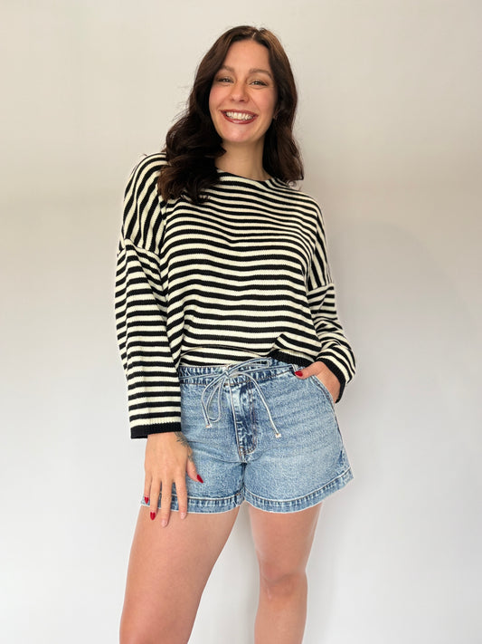 High Rise Short with Tie