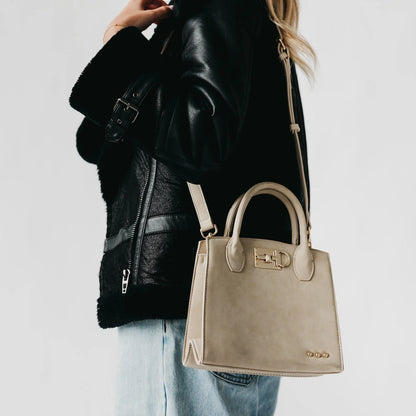 Nixie Nubuck Small Tote Oat