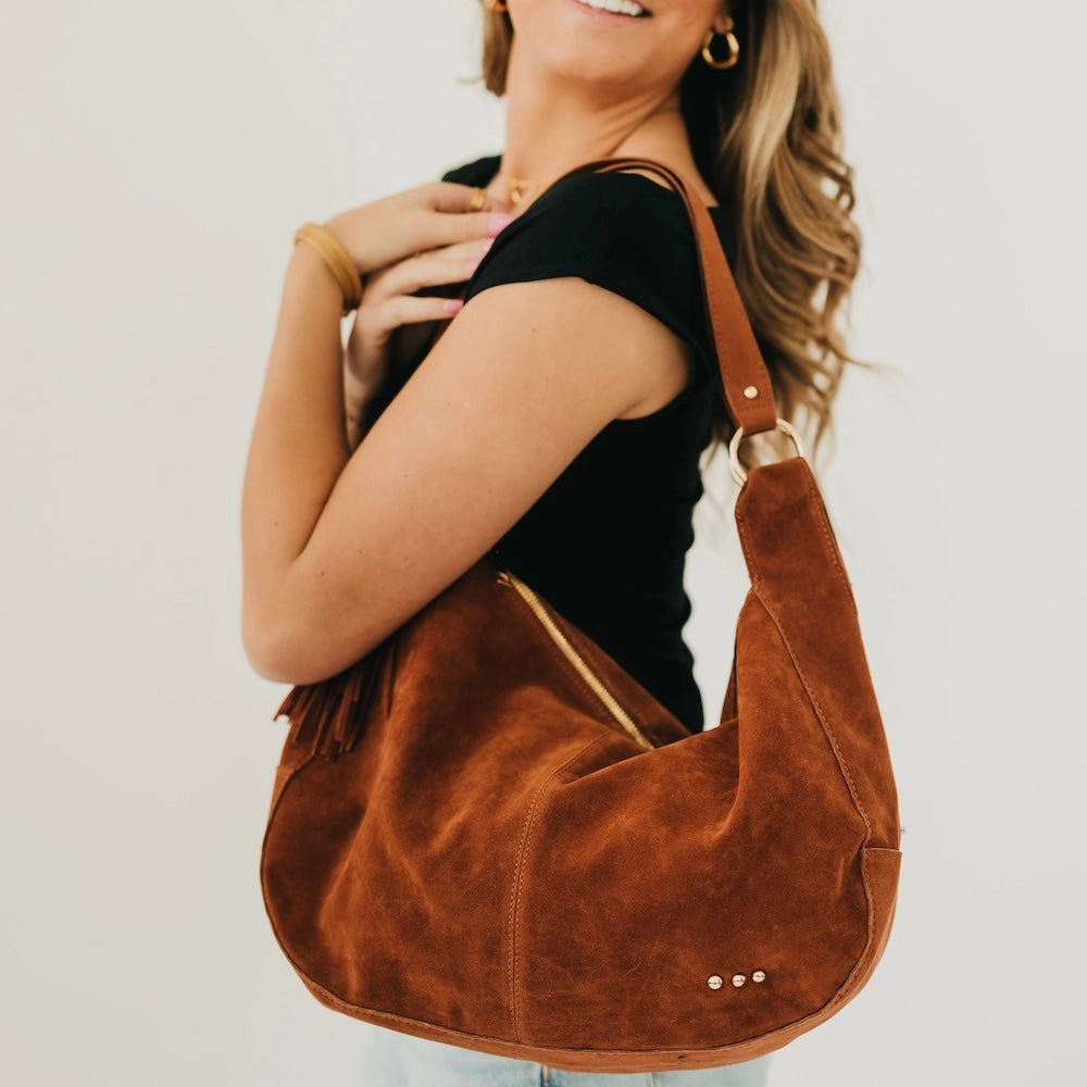 Hazel Hobo Shoulder Bag Chocolate